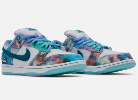 Futura Laboratories x Nike Dunk SB Low 'Bleached Aqua'